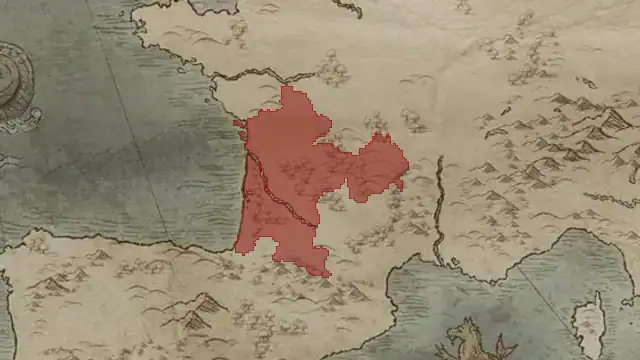 Aliénor Poitiers on the game's map