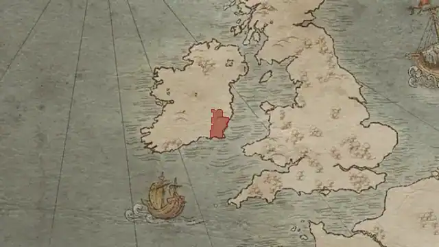 Diarmait Cheinnselaig's realm on 1066.9.15 — Leinster, 1 county