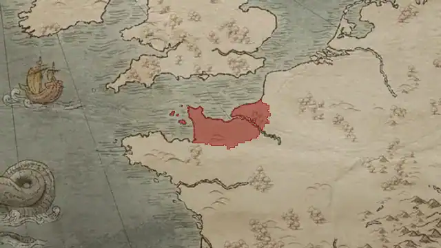 Frederick Warenne on the game's map