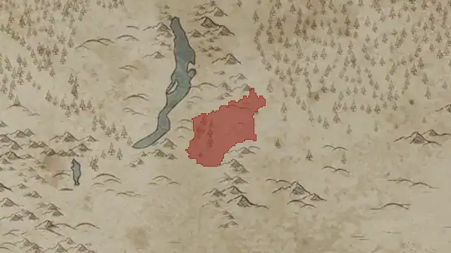 Husun Mergid's realm on 867.1.1 — Uda Valley, 2 counties