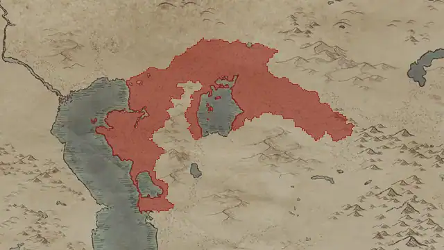 Kurush Yoishta's realm on 867.1.1 — Oghuz il, 28 counties