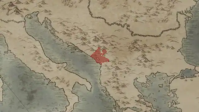 Miroslav's realm on 867.1.1 — Duklja, 2 counties