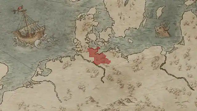 Msciwoj Obodrytow's realm on 867.1.1 — Lübeck, 2 counties