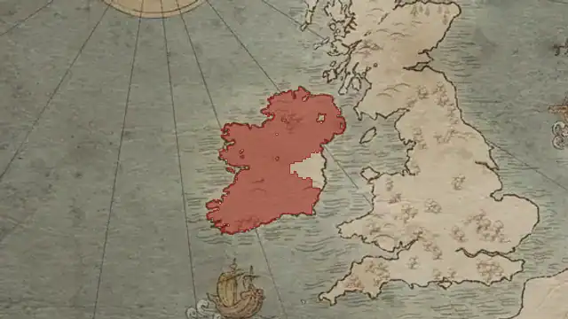 Where the Irish culture is on 1066.9.15, 13 counties