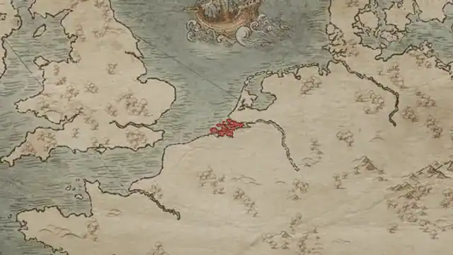 Robrecht Vlaanderen on the game's map