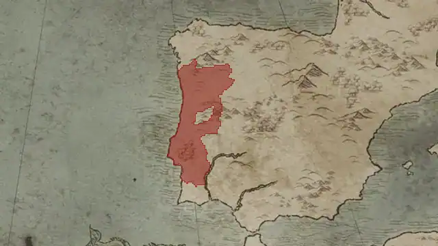 Teresa Borgonha on the game's map