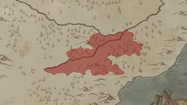 Wugunai Wányán on the game's map