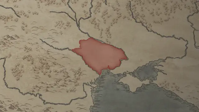Álmos Árpád's realm on the start's map