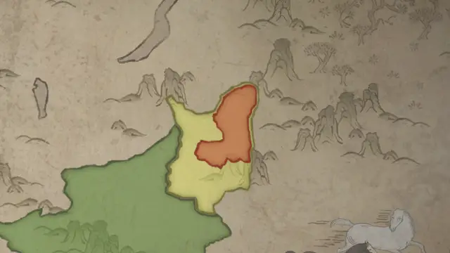 Chieftain Jamukha's realm on the start's map