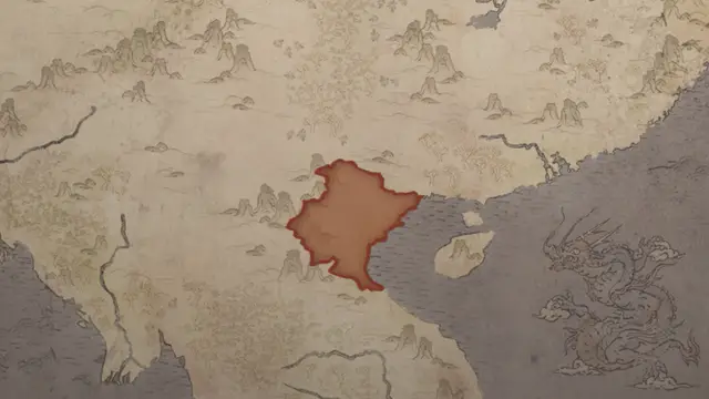 Commandant Gāo Piān's realm on the start's map