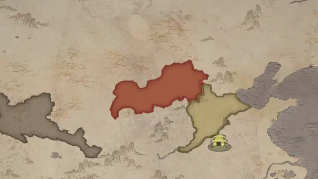 Commandant Zhūyè Chìxīn's realm on the start's map