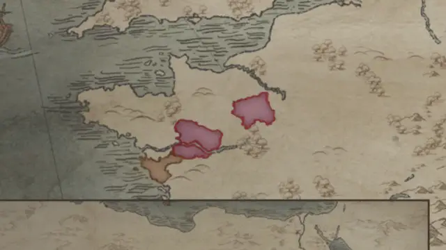 Count Eudes's realm on the start's map