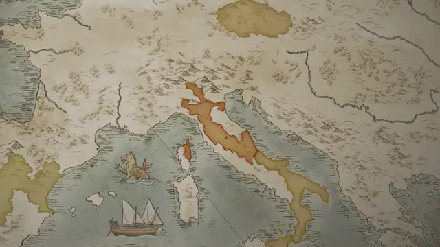Duchess Matilda's realm on the start's map