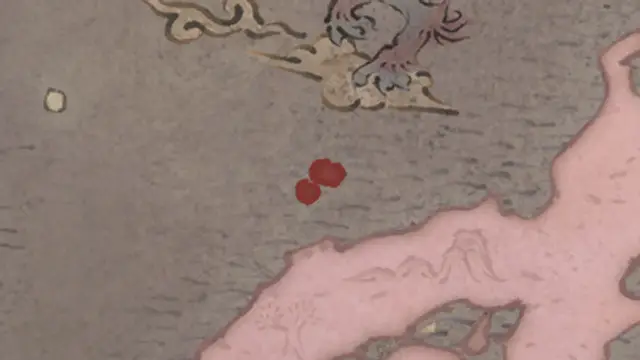 Fujiwara Motofusa's realm on the start's map