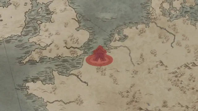 Hereweard 'the Wake''s realm on the start's map