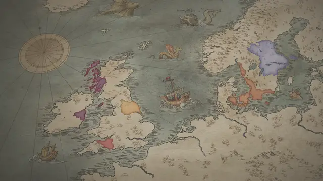 Ivar the Boneless's realm on the start's map