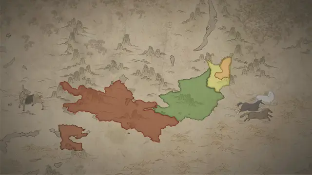 Khan Inanch Bilge's realm on the start's map