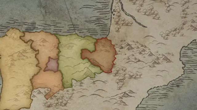 King Antso IV's realm on the start's map