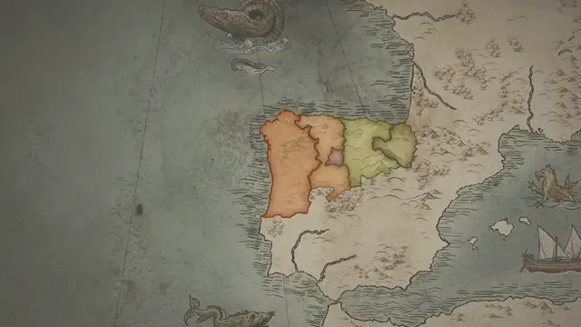 King García's realm on the start's map