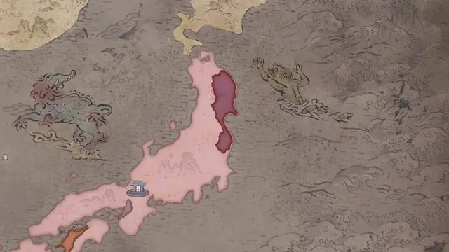 Kiyohara Takenori's realm on the start's map