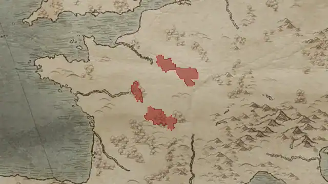 Eudes's realm on 867.1.1 — Blois, 6 counties
