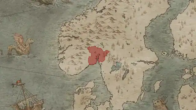 Haraldr Yngling's realm on 867.1.1 — Vestfold, 2 counties
