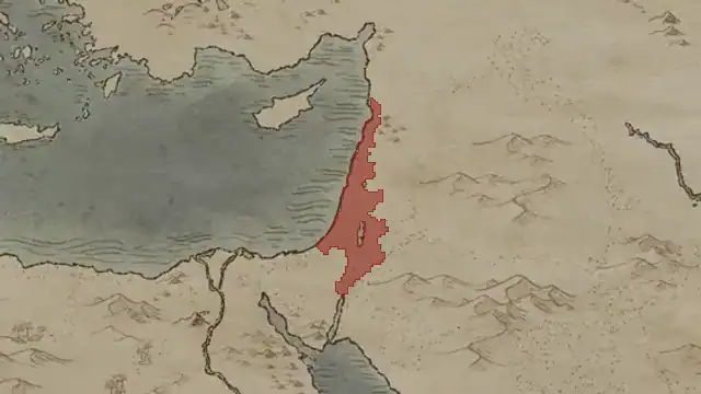 King Baudouin of Jerusalem's realm on 1178.10.1 — Jerusalem, 64 counties