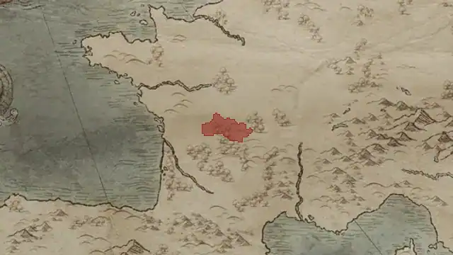 Louis the Stammerer's realm on 867.1.1 — Bellac, 2 counties