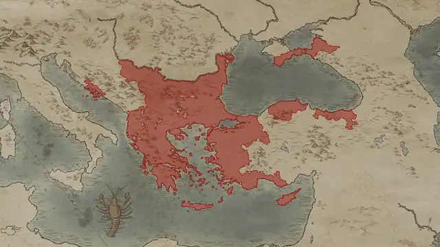 Manuel Komnenos's realm on 1178.10.1 — Byzantine Empire, 91 counties