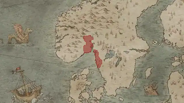 Olaf's realm on 1066.9.15 — Elfinn, 2 counties