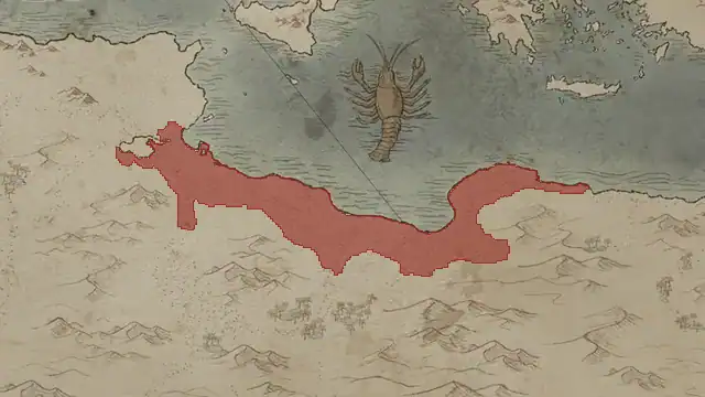 Qaraqush Qaraqushid's realm on 1178.10.1 — Cyrenaica, 13 counties