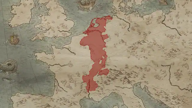 Married to King Lothaire II: Lotharingia on 867.1.1