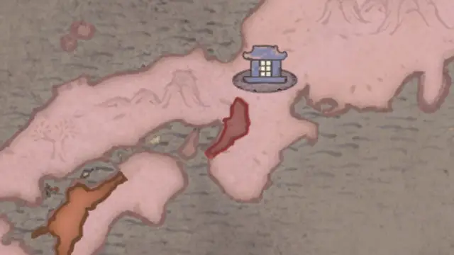 Minamoto Yoriyoshi's realm on the start's map