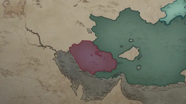 Muhammad ibn Abdallah's realm on the start's map