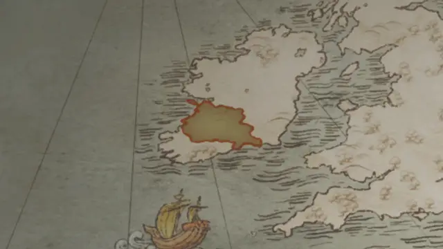Petty King Murchad's realm on the start's map