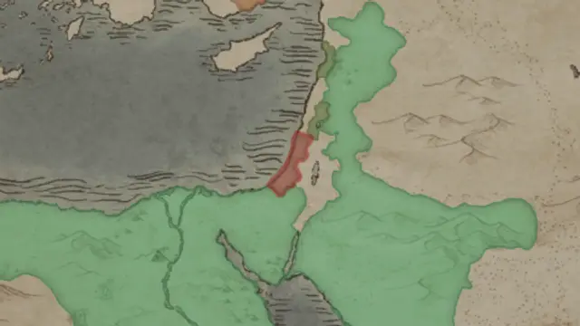 Princess Sibylla's realm on the start's map