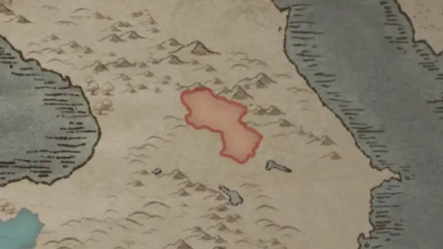 Princess Tamar's realm on the start's map