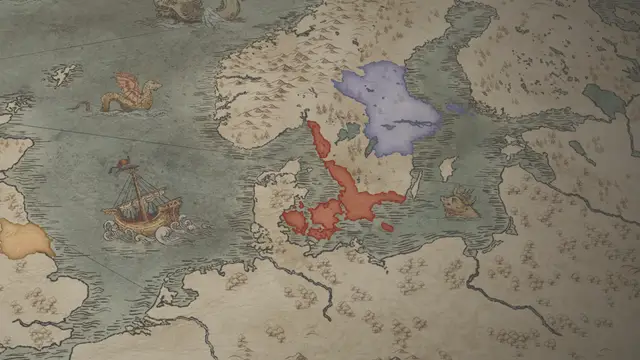Sigurdr Snake-in-the-Eye's realm on the start's map