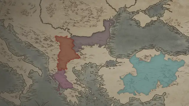 Strategos Alexios's realm on the start's map