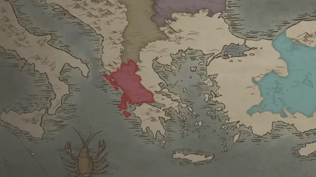 Strategos Andronikos's realm on the start's map
