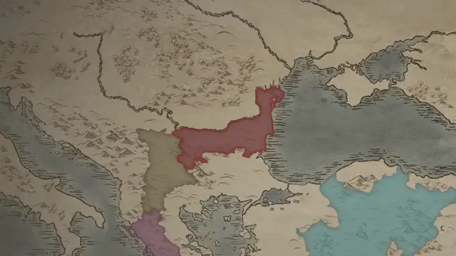 Strategos Ioannes's realm on the start's map