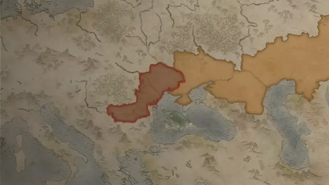 Tatus of the Pechenegs's realm on the start's map