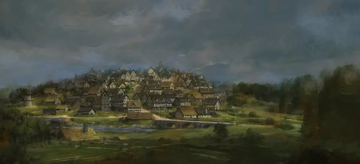 City, the game's painting