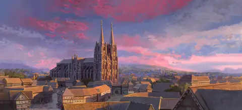 Flamboyant Grand Cathedral, catholic gothic cathedral style