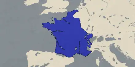The de jure land of Francia