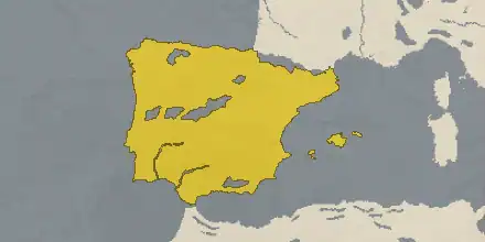 The de jure land of Hispania
