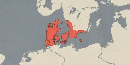 De jure land of Denmark