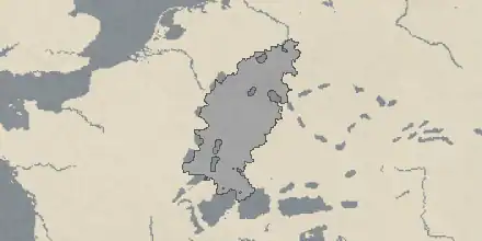 De jure land of East Francia