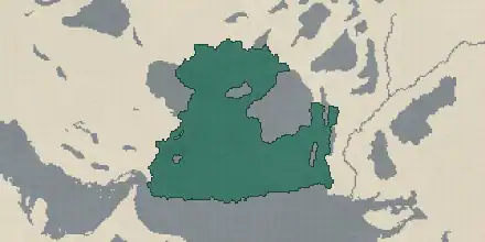 De jure land of Makran