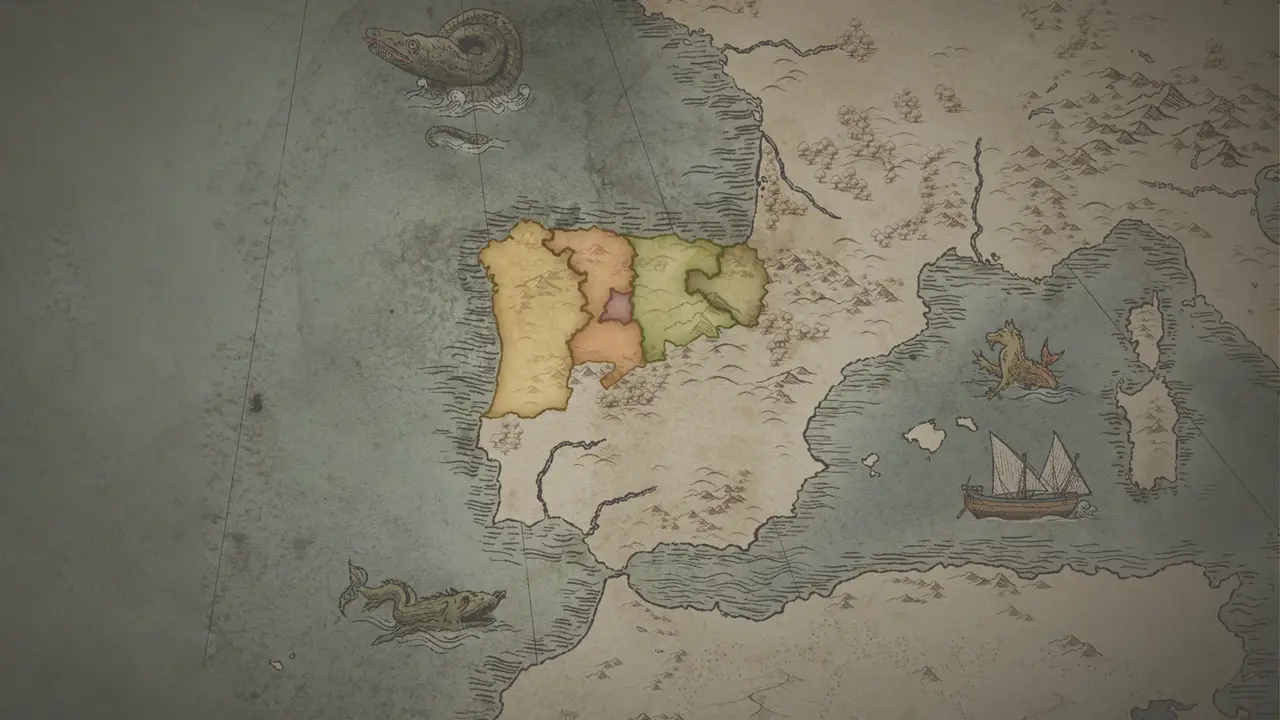 The Iberia in Pieces bookmark map
